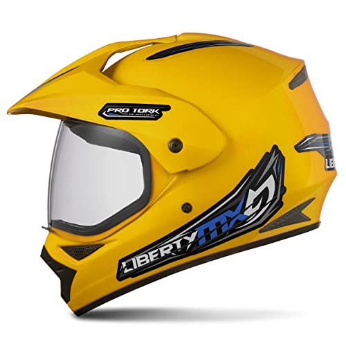 CAPACETE FECHADO PRO TORK LIBERTY MX VISION PRO AMARELO TAM. 60