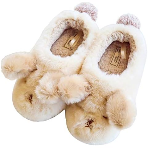 Halluci Women's Cozy Fleece Memory Foam House Trick or Treat Halloween Slippers Cover