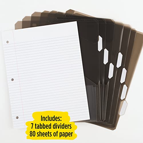 Five Star Flex Hybrid Notebinder, 1-1/2 Inch Binder With Tabs, Notebook And 3-Ring Binder All-In-One, Black (29324Aa2) #TOP3
