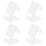 Abaodam Uhrenständer Acryl Transparent 4 Stück, Uhrenhalter Display für Armbanduhren und Schmuck, Universal Watch Stand Halter für Damen und Herren