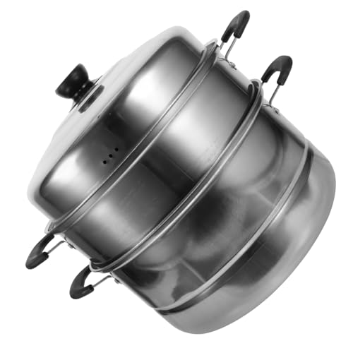 STOBAZA 1Pieza Olla de Vapor Inoxidable Multifuncional Cocina Casa y Restaurantes Práctico y Duradero Vapor y Preparar