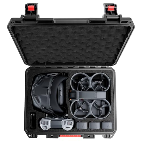 FPVtosky Hard Case for DJI Avata 2 Drone/Fly Smart Combo(for DJI Goggles N3 CASE ONLY) Waterproof Carrying Case for RC Motion 3 FPV Remote Controller 3 and Battery Accessories