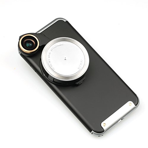 Ztylus 4 in 1 iPhone 8 Plus/7 Plus Revolver Lens Smartphone Camera Kit: Super Wide Angle, Macro, Fisheye, CPL, Protective Case, Phone Camera, Photo Video (Silver)