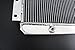 DH racing 3 Row Aluminum Core Radiator For 1958-1984 Toyota Land Cruiser FJ40 FJ45 4.2L L6 Model., 22 H x 22.13 W