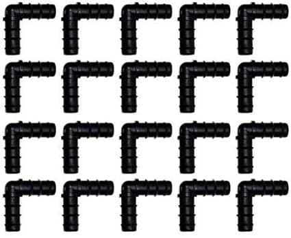 Jivandhara Irrigation-Drip Irrigation Elbow 16mm Black (100 Pcs)