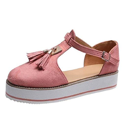 Mules de plage roses pour femme sandales plates confortables pour vacances d'été