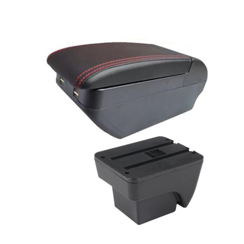 Yulegudi H Red Line 4Usb Car Armrests For Seat For Ibiza 6J For 6L 2018-2025
