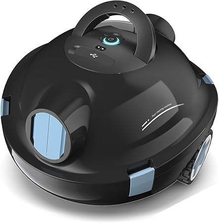 MEDOXA Robot Nettoyeur de Piscine sans Fil, aspirateur de Piscine Automatique, 120 Minutes d'autonomie, Auto-stationnement, Robot Piscine pour Fonds Plats...