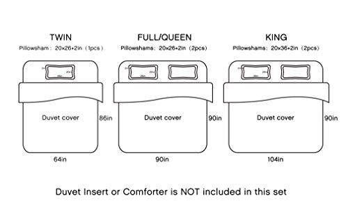 Merryfeel Dinosaur Duvet Cover Set,100% Cotton Dinosaur Print Duvet Cover Set For Kids Bedding - Full #TOP7