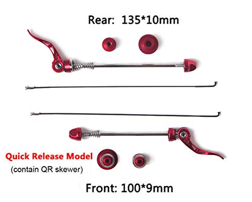 image for BUCKLOS MTB Bicycle Wheelset Carbon Hub, 26 27.5 29 inch Mountain Bike