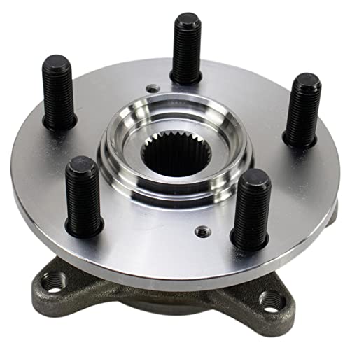 Image of TRQ Front Left and Right Wheel Bearing and Hub Assembly Set 2 Piece Compatible with 2017-2021 Honda Civic Type R 2021 Civic Type R Limited Edition
