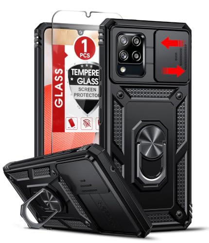 LeYi for Samsung Galaxy A42 5G Phone Case, with Slide Camera Cover