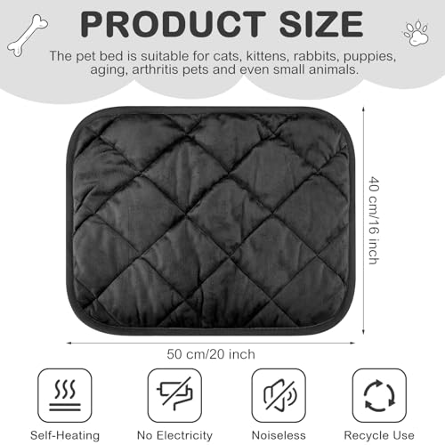Clysee 8 tapetes autoaquecedores para gatos com autoaquecimento para cães 40,6 x 50,8 cm, almofada t
