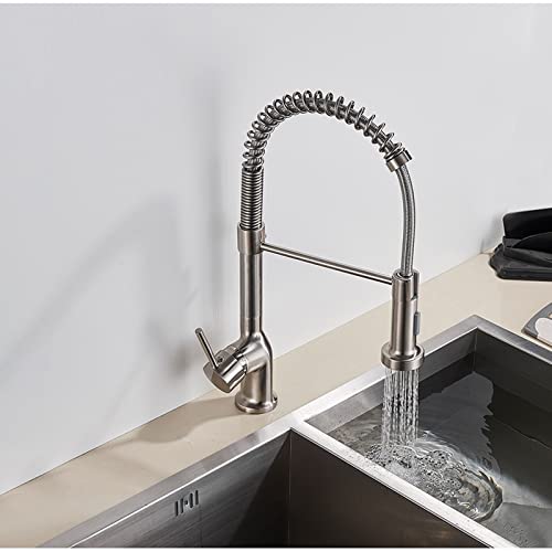 Robinet de cuisine avec douchette rétractable pour stopper les éclaboussures - 5