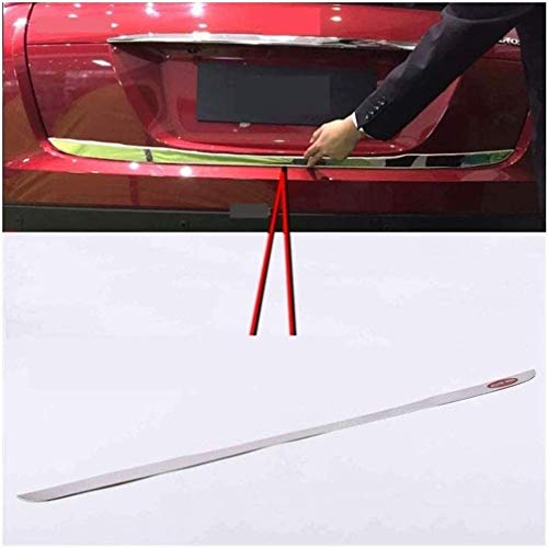 Garniture de Couvercle de Porte arrière de Voiture en Acier Inoxydable pour Mitsubishi Eclipse Cross 2018 2019, décoration de Moulage d'autocollant de Bande de Porte de Coffre, Accessoires Cover