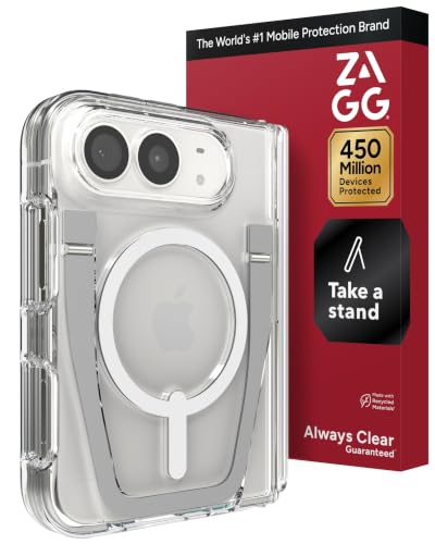 ZAGG Crystal Palace Clear Phone Case with Stand for iPhone Duo