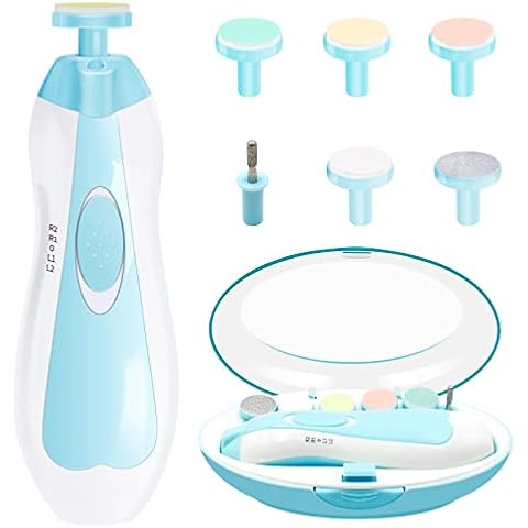 Jmbabe 6 in 1 Baby Nail Trimmer with LED Cover