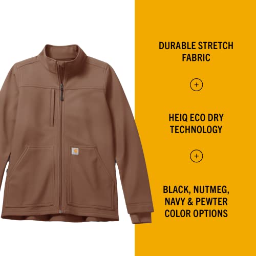 Carhartt Women’s Rugged Flex Modern Fit Fleece Jacket — Nutmeg, X-Large #TOP1