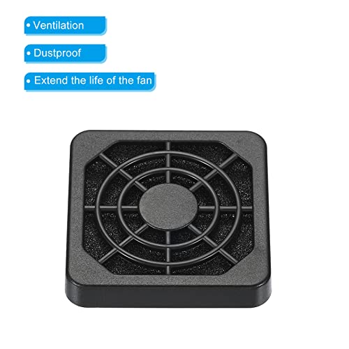 PATIKIL 40mm Cooling Fan Filter with Screw, 6 Pack ABS Ventilator Grill Protector Guard for Fan Protective Cover DIY Black - Image 4