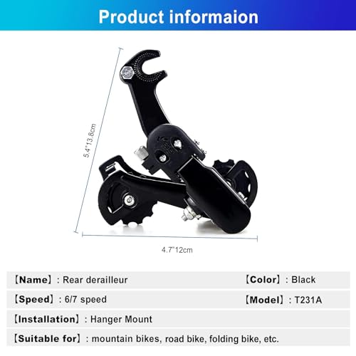 RainFlowwer RD-TZ31-A 6/7-Speed Derailleur
