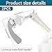 2Pcs Toilet Handle Replacement Kit Universal Toilet Tank Flush Handle Zinc Alloy Toilet Handle Flush Lever with Chain Toilet Flushing Handle for Most Toilet Tank(Wrench+chain)