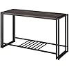 Proman Products Rustic Industrial Santa Fe Entryway Hallway Console Sofa End Table for Living Room, Bedroom
