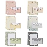 【Materiales de alta calidad】🌸 El juego de papel de escribir de estilo natural está hecho de material de papel de alta calidad, que es seguro y respetuoso con el medio ambiente, suave y resistente, sin sangrado de tinta, y el papel suave le permite escribir sin problemas y con claridad. Es perfecto para escribir y comunicar tus pensamientos, emociones y deseos.