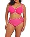 Elomi Women's Charley Underwire Molded Spacer Bra, Plus Size, Adjustable Strap, Pink, 38GG