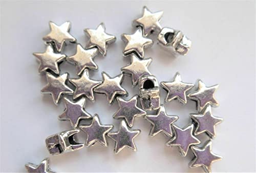 Pink Cat Charms 50 x Star distanziale 6 mm in