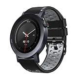 [RosMank] 22mm バンド CMF by Nothing Watch 3 Pro/CMF by Nothing Watch Pro 2 対応、ナッシングウォッチプロ 3/2 用ソフト 2色シリコン交換用ストラップ ブラックグレー