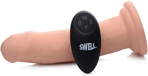 Miniatura 6 de 7 consoladores inflables y vibratorios de silicona con control remoto - 7 pulgadas