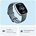 Fitbit Versa 4 Fitness Smartwatch with Daily Readiness, GPS, 24/7 Heart Rate, 40+ Exercise Modes, Sleep Tracking and More, One Size S & L Bands Included - Waterfall Blue/Platinum