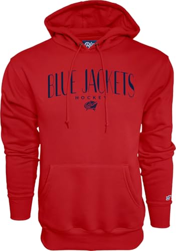 Columbus Blue Jackets NHL Officially Licensed Hooded Sweatshirt Embroidery Hockey Arch, Seconday Color, XX-Large