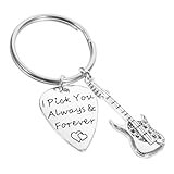 BESTYASH Metall-gitarren-schlüsselanhänger Rucksack-ornament Schlüsselring-dekoration Exquisites Anhängerteil Für Taschen Und Schlüssel