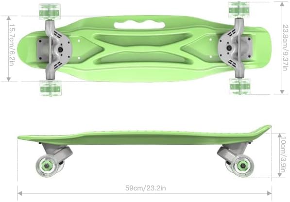 Miniatura 5 de 232 Plastic Mini Skateboard Penny Board Cruiser Skate Board Frosted PU Wheel Complete Ready to Ride Fish Board Adults Mini Banana Skateboard