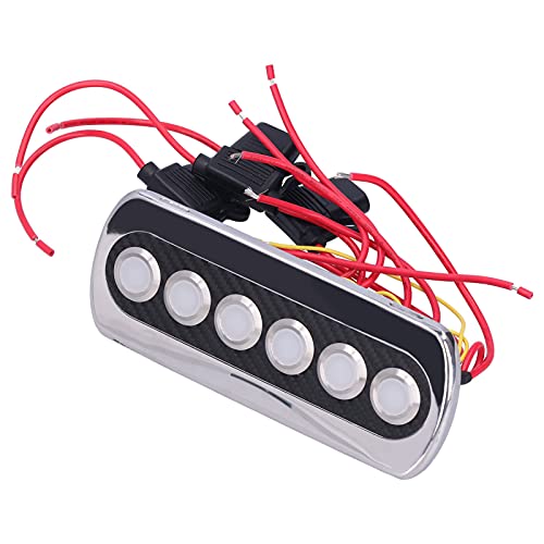 aqxreight Carbon Fiber Toggle Switch Panel Push Button Modification Yacht RV, aqxreight7h0f5ma9ex