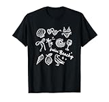 Photo Gallery feelin beachy retro doodle conchiglie onde lemon bikini donna maglietta Photo Gallery feelin beachy retro doodle conchiglie onde lemon bikini donna maglietta