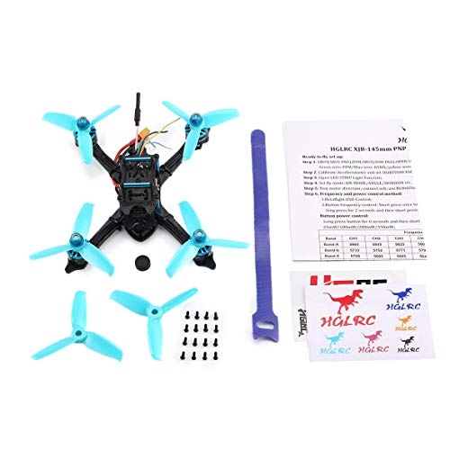 Heaviesk Für HGLRC XJB 145 145mm Micro Mini Brushless RC Racing Quadcopter Drohnenflugzeug mit 5.8G FPV CCD VTX / F4 FC mit OSD PNP(kein Empfänger)