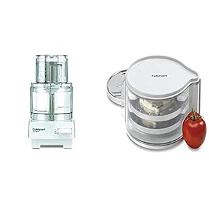 7 Cup Food Processor by Cuisinart, 600-Watt Motor, White, DLC-10SYP1 & DLC-DH Disc Holder, White