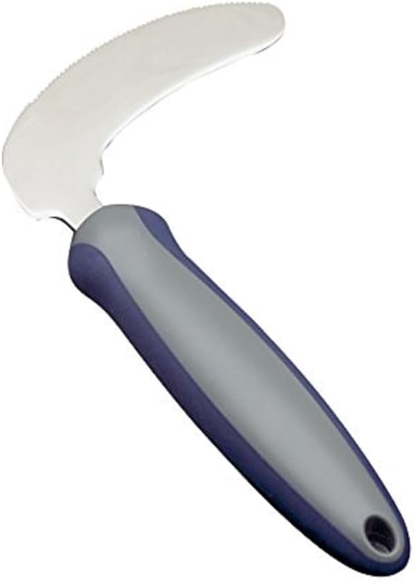 Homecraft Newstead Cutlery, Angled Knife (Eligible for VAT Relief in the UK) Adaptive Dining Aid, Utensil for Elderly, Disabled, Parkinson's Disease, and Arthritis, Eat Easier, Non-Slip Grip
