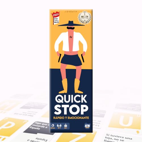 QuickStop - Jogos de mesa para família e amigos - dinâmico e divertido - de 2 a 7 jogadores - Grande Prémio de Brinquedo 2024 - Presente de Natal