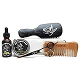 Badass Beard Care Badass Beard Essentials Kit for Men Consists of 1oz Beard Oil, 2oz Beard Balm or...