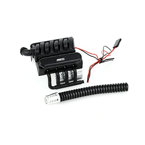 Onerc Model Rc Electric Motor Heat Sink Heatsink With 5V Cooling Fan For 1/8 1/10 Rc Car Crawler Truck Buggy 540 550 3650 Size Motor Upgrades Parts (Silver) #TOP4