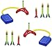 deAO Lanzador de Cohetes Infantil Salta y Lanza Cohetes Playset Conjunto Juego de Ciencia Incluye Cohetes de Goma Espuma para Interiores y Exteriores