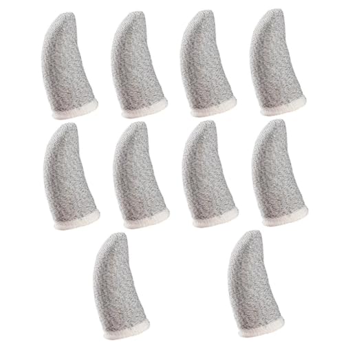 FRCOLOR 10 Piezas de juego manga del pulgar mangas sudor tela protector pantalla accesorios moviles antideslizante Accesorios de juego suministros de juego útiles fibra de plata