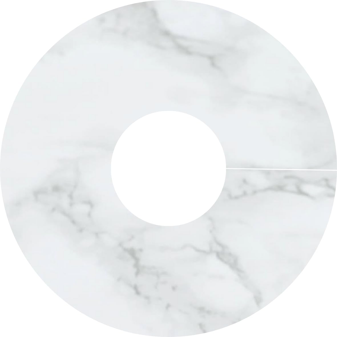 Self-Adhesive Radiator Pipe Covers, Collars, Surrounds, Rose 15mm for Laminate, Engineered, Vinyl Flooring (Marble) โ image 1