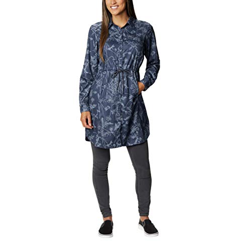 Columbia Women's Silver Ridge Novelty Dress, Nocturnal Art Bouquet, Large #TOP14