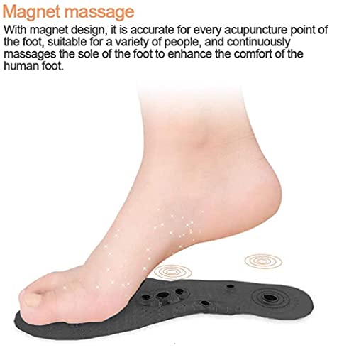 Fvebzem Acupressure Magnetic Massage Insoles Washable And Cuttable Magnetic Stone Deodorizing Therapy Shoe Insoles Shoe-Pad Foot Therapy Reflexology Pain Relief Shoe Insoles Shoe Comfort Pads (Male) #TOP3