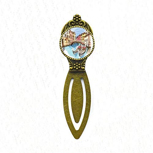 Marque-page Venise aquarelle rétro une idée cadeau idéale pour lecteur