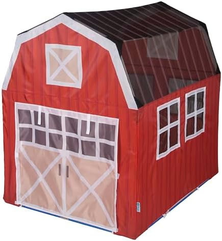 Pacific Play Tents 60810 Barnyard Playhouse Tent, 48″ x 38″ x 48″, Multi